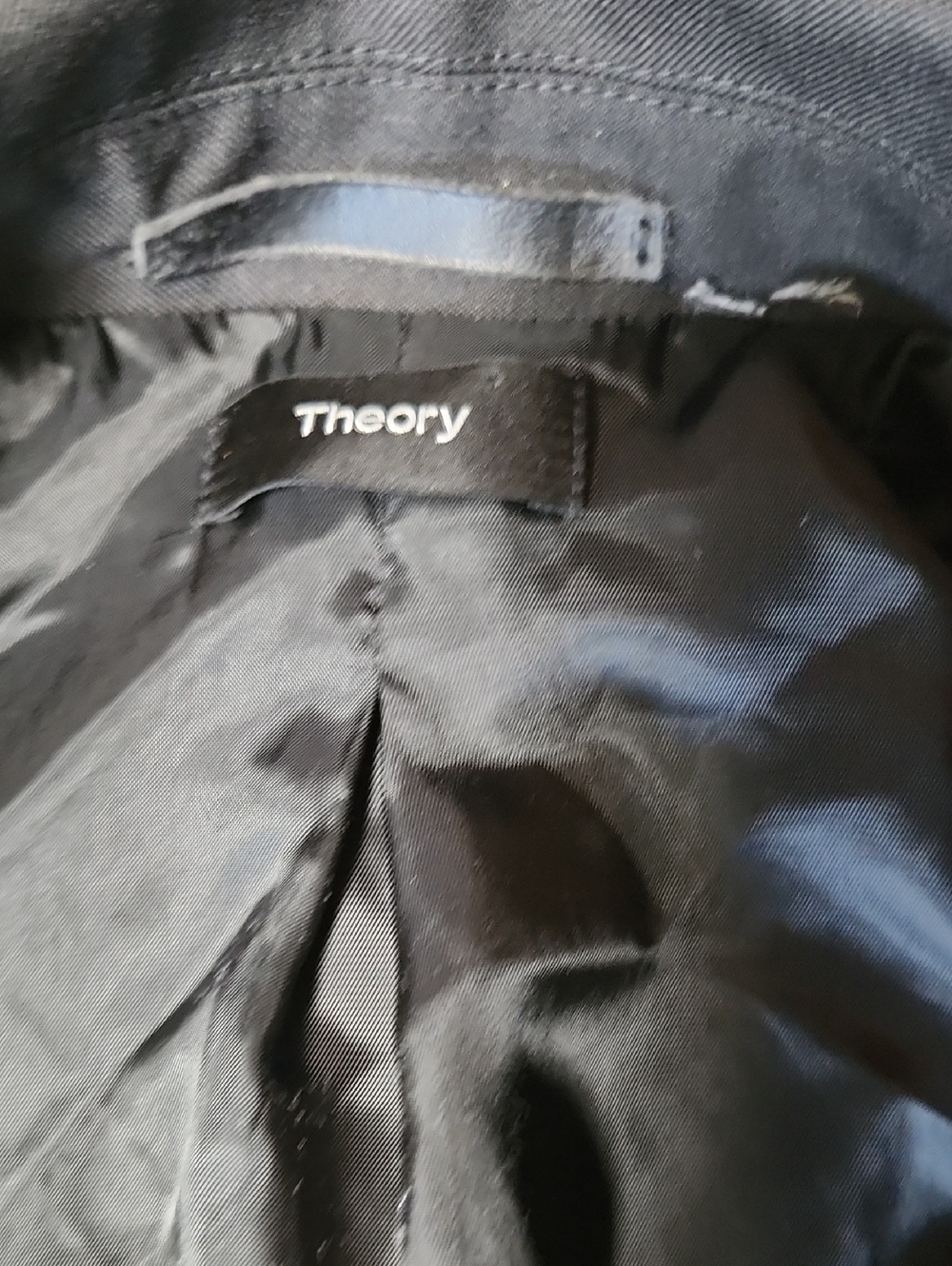 Theory Black Full-Zip Bomber Jacket - Picture 2 of 6